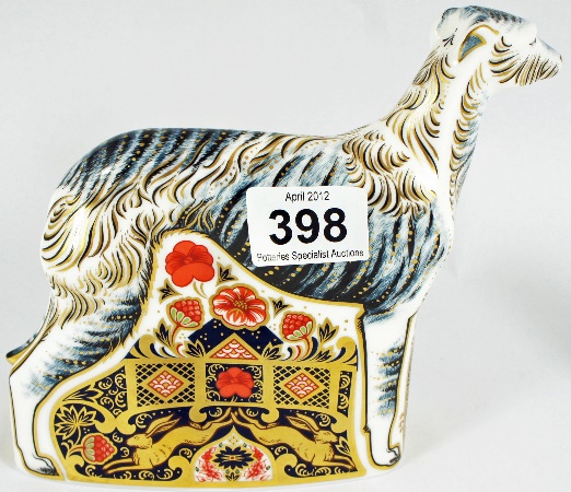 Royal Crown Derby Paperweight Lurcher 156630