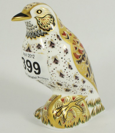 Royal Crown Derby Paperweight Songthrush 156631