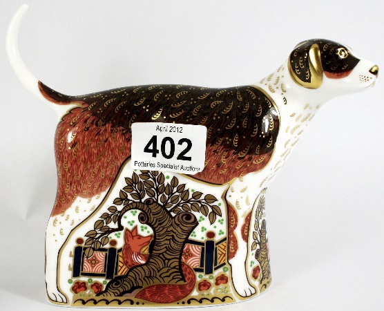 Royal Crown Derby Paperweight Foxhound