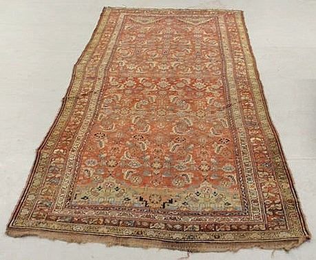 Oriental center hall runner. 5'2.5"x11'5"