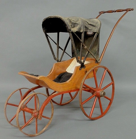 Child s doll carriage 19th c the 15680a