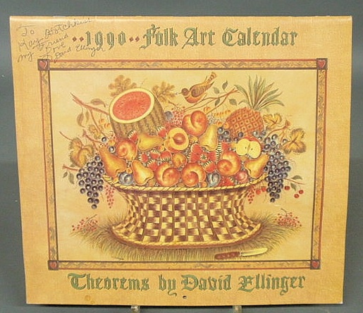 Signed David Y Ellinger 1990 folk 156818