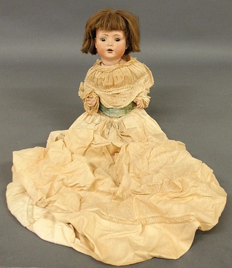 German bisque head doll by Schoenau 156823
