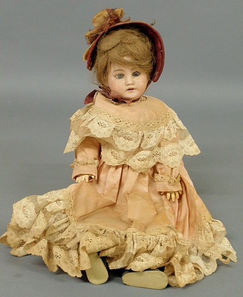 German bisque head doll marked