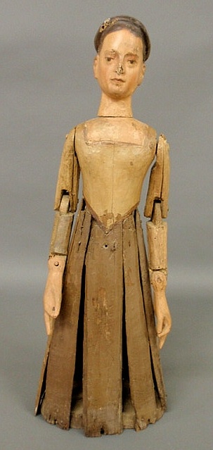 German carved dressmaker's doll