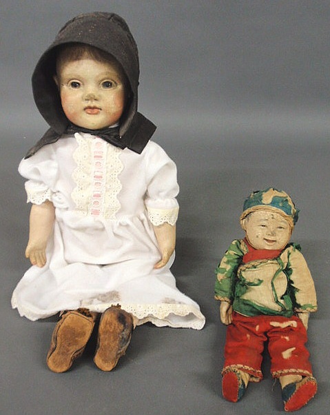 Victorian composition head doll