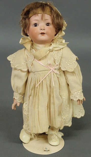 German Heubach bisque head doll 15683f