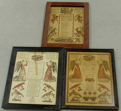 Three printed and hand colored 15684b