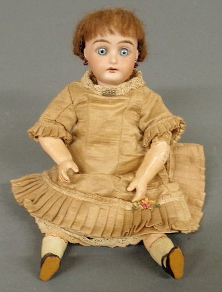 German bisque head doll with fully 15684c