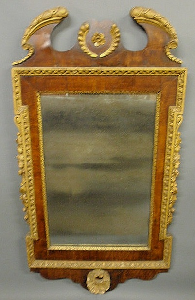 Georgian mahogany mirror c.1780