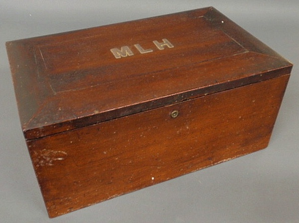 Mahogany storage box late 19th 156865