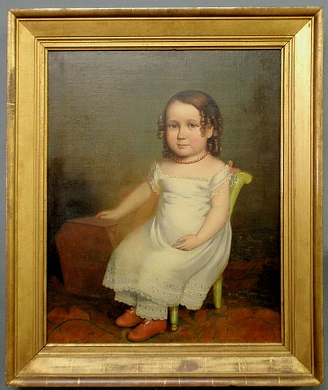 Fine American oil on canvas portrait 15689c