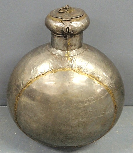 Large hammered metal water vessel  15689f