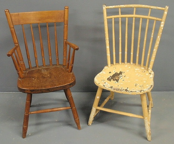 Birdcage Windsor side chair c 1830 1568cd