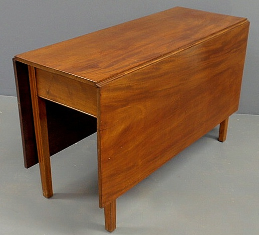 Chippendale walnut drop-leaf table