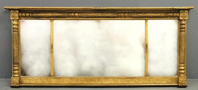 Empire gilt overmantel mirror  156902