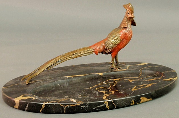 Vienna bronze cold painted long tailed 156914