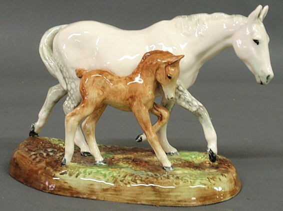 Royal Doulton mare and foal figural