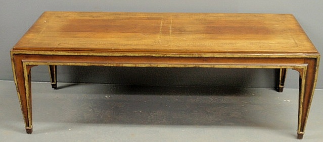 Cherry coffee table with barber