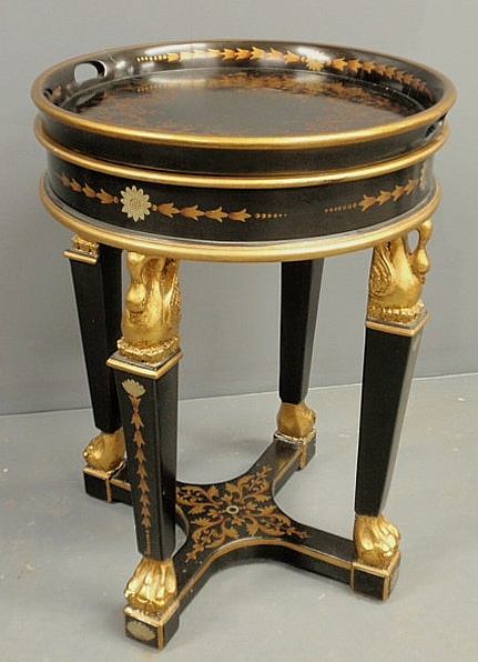French style tray table with removable