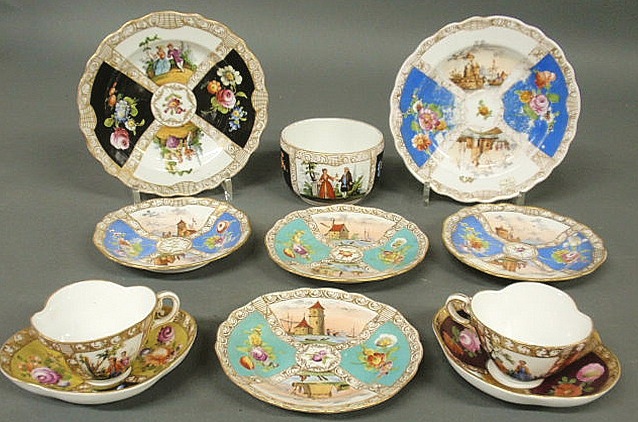 Meissen porcelain bowl 3"h.x4.5"dia.