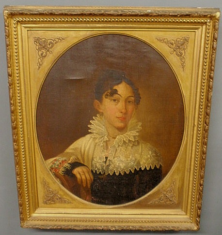 Oil on canvas portrait c.1830 of