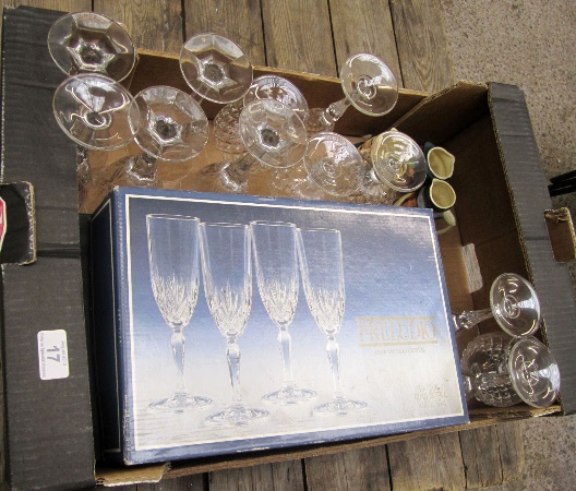 A collection of Lead Crystal Glasses