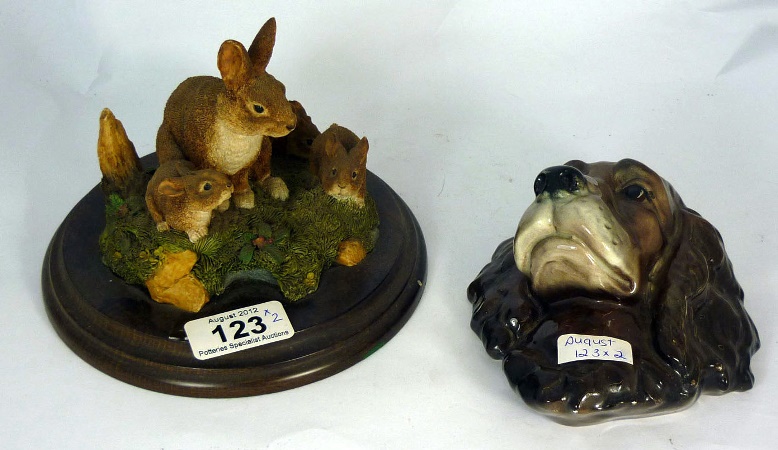 Country Artists Sculpture Rabbit Family