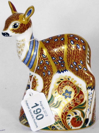 Royal Crown Derby Paperweight Fawn