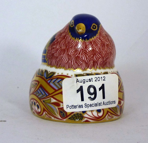 Royal Crown Derby Paperweight Bullfinch