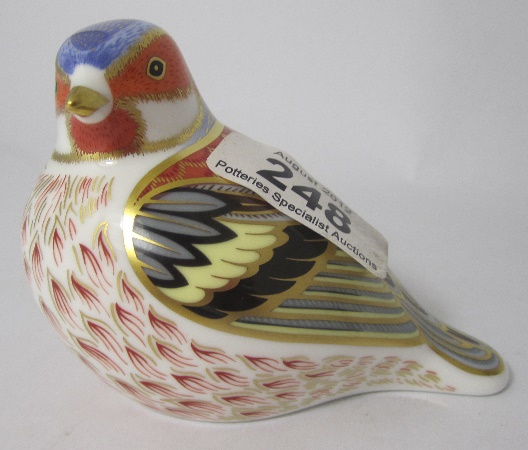 Royal Crown Derby Paperweight Chaffinch 156a63