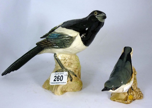 Beswick Magpie 2305 and Nuthatch