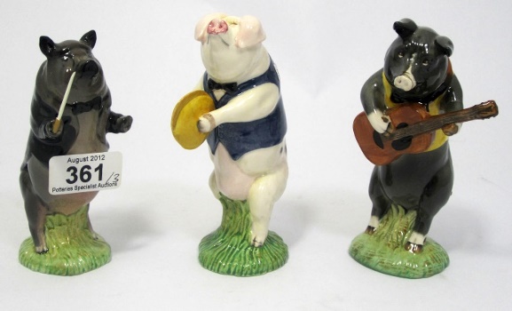 Beswick Figures from the Pig Prom Series