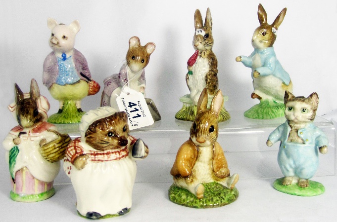 A collection of Beswick Beatrix Potter