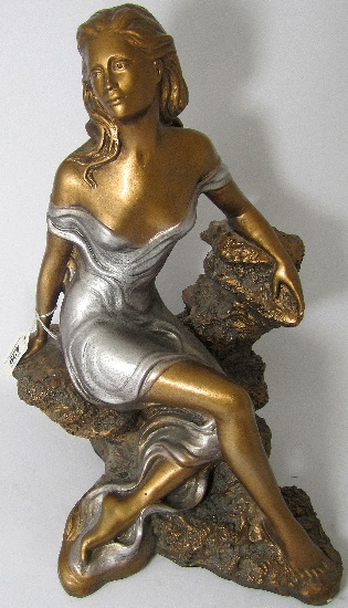 Austin Sculpture of a Lady in a Silver