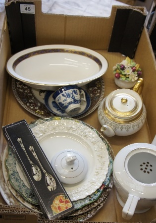 Three Trays comprising Silver Plate