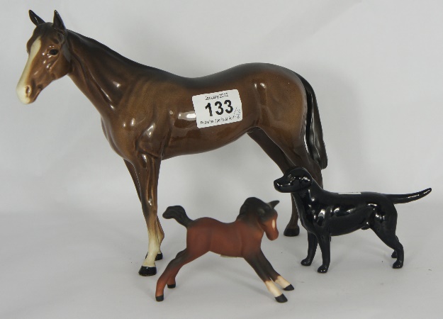 Beswick Horse 701 ear restuck  156b50