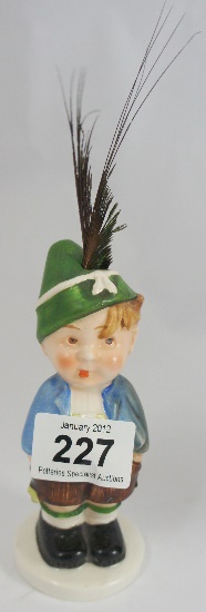 Rare Goebel Figure of a Boy with a Feather