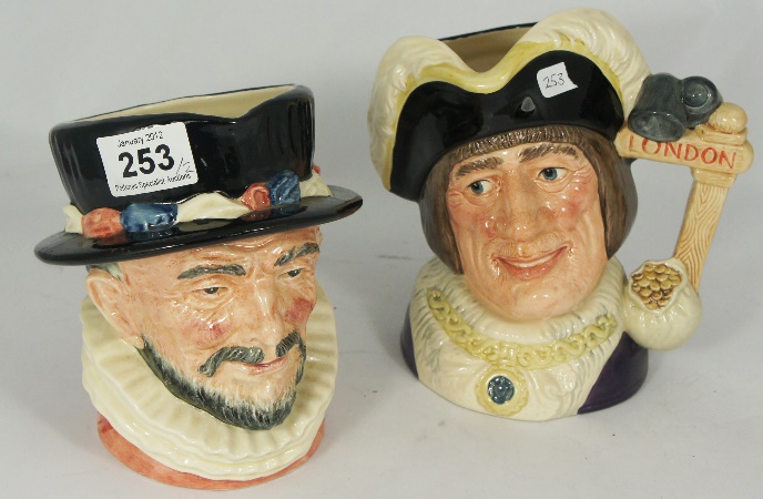 Royal Doulton Large Character Jugs Beefeater