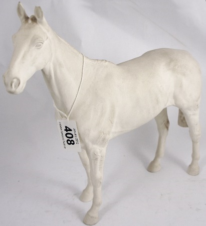 A model of a race horse unfinished in