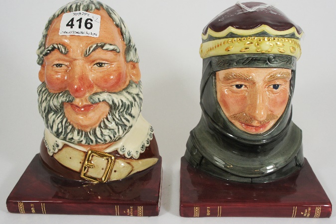 Royal Doulton Book Ends Falstaff 1594ba