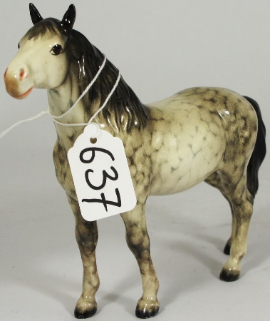 Beswick Pony Head Up 1197 in Rocking 159586