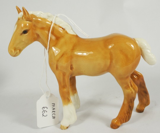 Beswick Shire Foal Palomino 1053 15959e