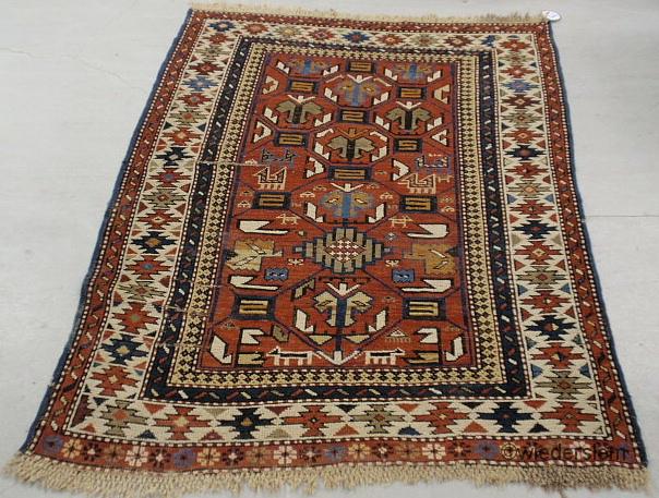 Colorful Caucasian throw carpet 1595a8