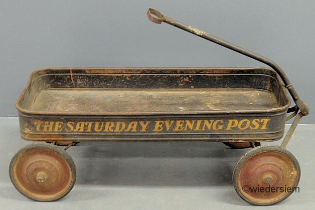 Metal delivery/advertising wagon