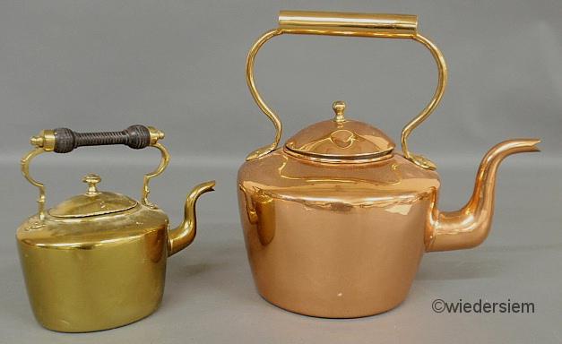 Continental copper hot water kettle