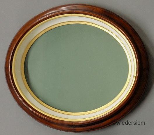 Victorian walnut oval shadow box 159618