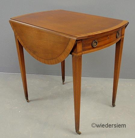 Hepplewhite style inlaid mahogany 15963a