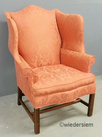 Kittinger Chippendale style cherry wingchair