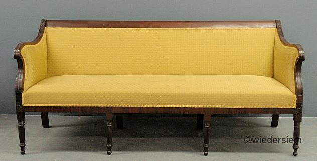 Sheraton mahogany sofa c.1820 with acanthus